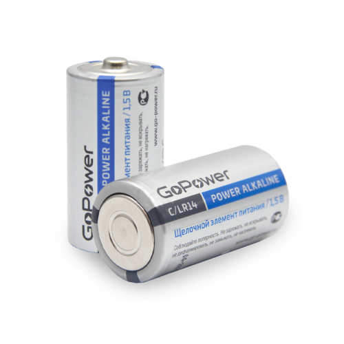 Батарейка GoPower LR14 C BL2 Alkaline 1.5V (2/12/192) блистер (2 шт.) Батарейка GoPower LR14 C BL2 Alkaline 1.5V (2/12/192) блистер (2 шт.)