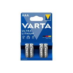 Батарейка AAA/ Батарейка Varta ULTRA FR03 AAA BL4 Lithium 1.5V (6103) (4/40/200) (4 шт.)