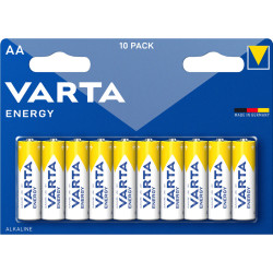 Батарейка AA/ Батарейка Varta ENERGY LR6 AA BL10 Alkaline 1.5V (4106) (10/200/36000) (10 шт.)