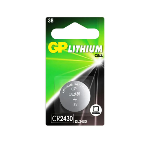 Литиевая дисковая батарейка GP Lithium CR2430 - 1 шт. в блистере