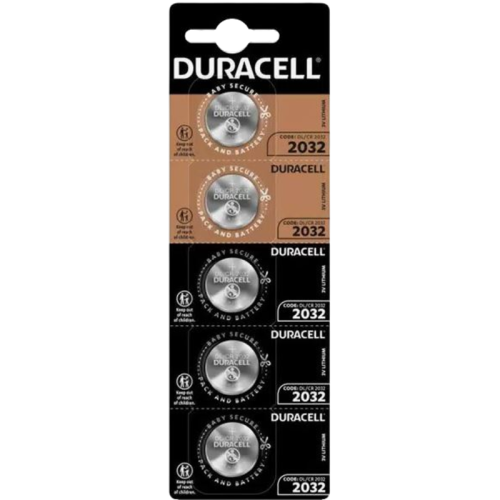Батарейка CR2032/ Батарейка Duracell CR2032 BL5 Lithium 3V (5/20/200/28000) (5 шт.)