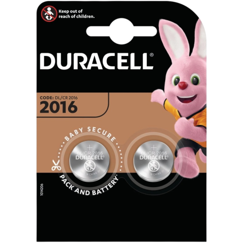 Батарейка CR2016/ Батарейка Duracell CR2016 BL2 Lithium 3V (2/20/200) (2 шт.)