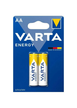 Батарейка AA/ Батарейка Varta ENERGY LR6 AA BL2 Alkaline 1.5V (4106) (2/40/200) (2 шт.)