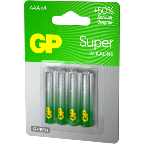 Батарея GP Super 24AA21-2CRSBC4 AAA (4шт)