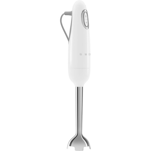 Блендер Smeg, погружной, стиль 50-х г.г, мощность 700 Вт, регулировка  скорости, функция турбо, кнопочное управление, макс. об/мин 14850, цвет белый