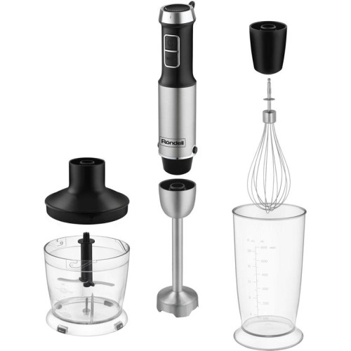 Блендер погружной Rondell RDE-1306 1200Вт черный/серебристый