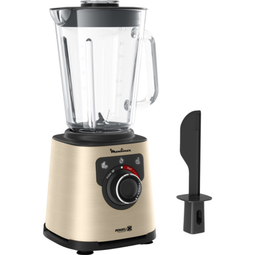 Высокоскоростной блендер Moulinex/ Высокоскоростной блендер Moulinex PerfectMix+, механическое управление, 3 автоматические программы, мощность 1200 Вт, объем чаши 2 л, турбо, съемные лезвия