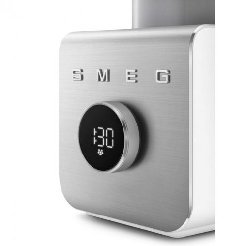 Блендер SMEG, 9 скоростей, 5 режимов, одиночный/семейный режим, пауза, импульсный режим, таймер, дисплей, цвет белый