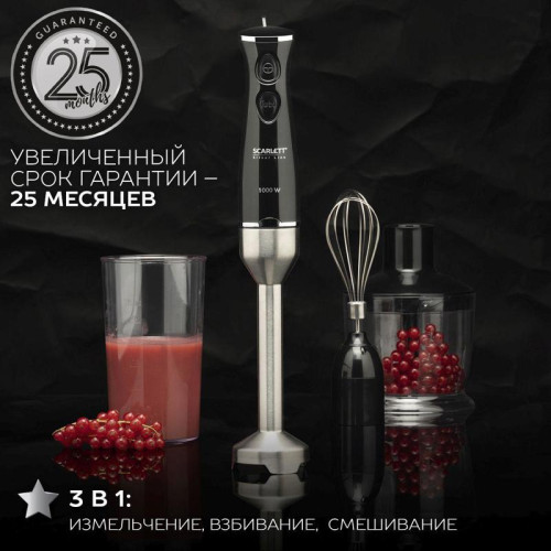 Блендер погружной Scarlett Silver Line SC-HB42F73 1000Вт черный