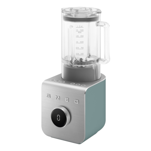 Блендер SMEG, 9 скоростей, 5 режимов, одиночный/семейный режим, пауза, импульсный режим, таймер, дисплей, цвет изумрудно-зеленый