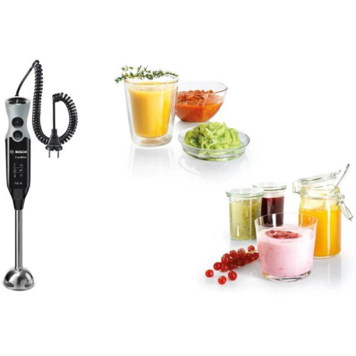 Блендер погружной Bosch MSM67170 750Вт черный/серый