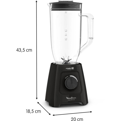 Блендер стационарный Moulinex Blendforce LM458810 600Вт черный