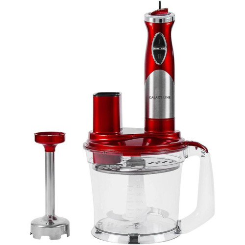 Блендер погружной Galaxy Line GL 2106 1000Вт красный/серебристый