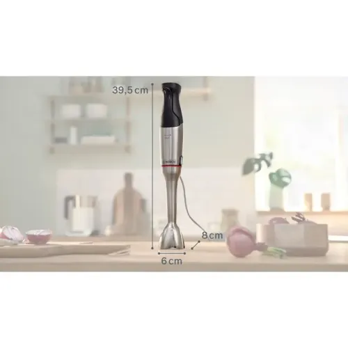 Блендер Bosch MSM6M8X1 Блендер Bosch, погружной, мощность 1200 Вт, цвет нержавеющая сталь