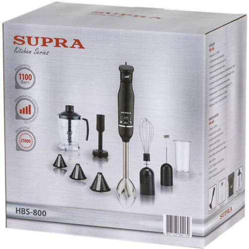 Блендер погружной Supra HBS-800 1100Вт черный