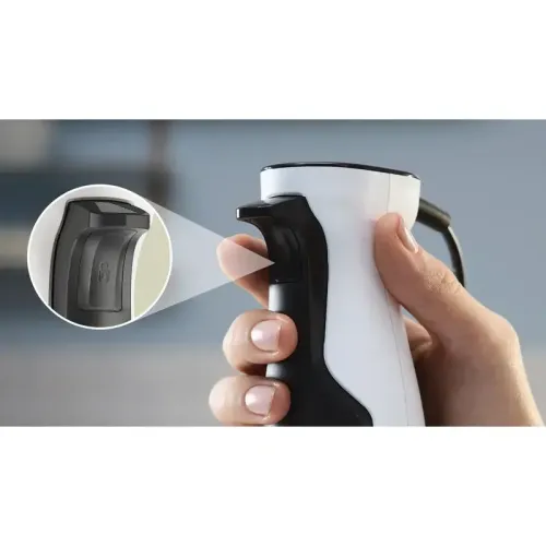 Блендер Bosch MSM4W421 Блендер Bosch, погружной, мощность 800 Вт, механическое управление, импульсный режим, плавная регулировка скорости, цвет белый