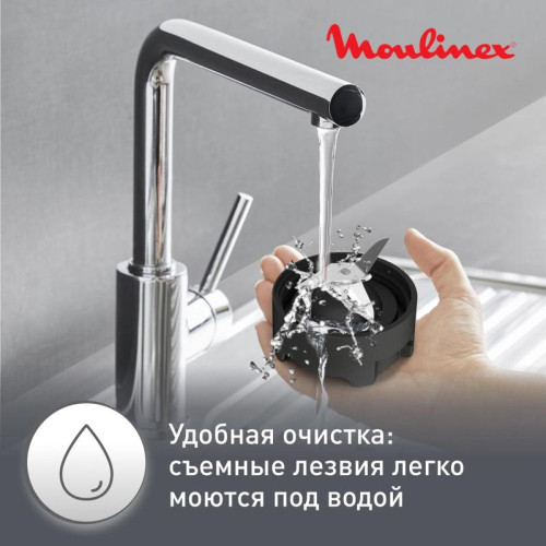 Блендер стационарный Moulinex LM16L110 400Вт черный/белый