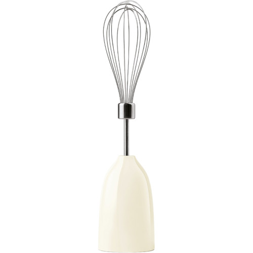 Блендер Smeg, погружной, стиль 50-х г.г, мощность 700 Вт, регулировка  скорости, функция турбо, кнопочное управление, макс. об/мин 14850, цвет кремовый