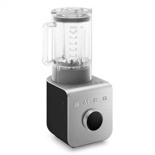 Блендер SMEG, 9 скоростей, 5 режимов, одиночный/семейный режим, пауза, импульсный режим, таймер, дисплей, цвет черный