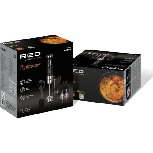 Блендер погружной Red Solution HB2903 1500Вт черный/стальной