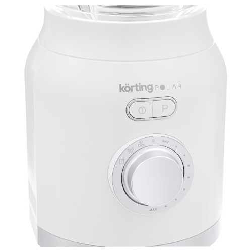 Настольный блендер KORTING/ Настольный блендер KORTING, объем чаши 1800 мл, 9 скоростей, кнопочное управление, плавная регулировка скорости, импульсный режим, колка льда, защита двигателя от перегрузки/перегрева, цвет белый