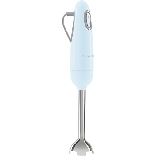 Блендер Smeg, погружной, стиль 50-х г.г, мощность 700 Вт, регулировка  скорости, функция турбо, кнопочное управление, макс. об/мин 14850, цвет пастельный голубой