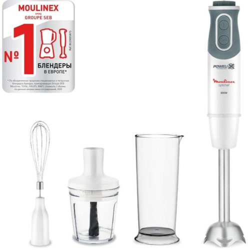 Блендер погружной Moulinex DD642132 800Вт белый