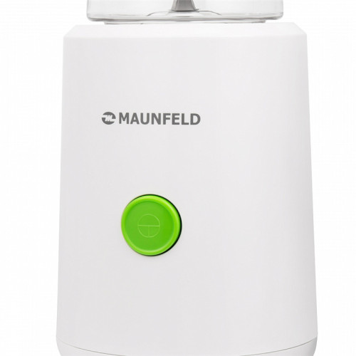 Портативный блендер MAUNFELD/ Компактный блендер со стаканом, 300 Вт, 0.6 л, белый