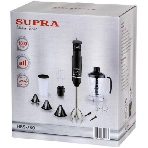 Блендер погружной Supra HBS-750 1000Вт черный
