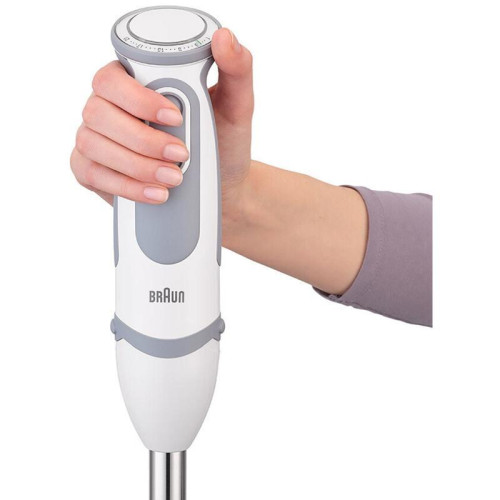 Блендер погружной Braun MQ5207WH 1000Вт белый/серый Блендер погружной Braun MQ5207WH 1000Вт белый/серый