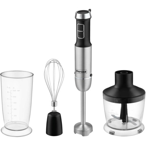 Блендер погружной Rondell RDE-1306 1200Вт черный/серебристый