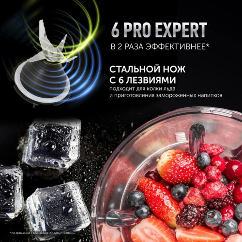 Блендер стационарный Polaris PTB 1834G 1800Вт серебристый