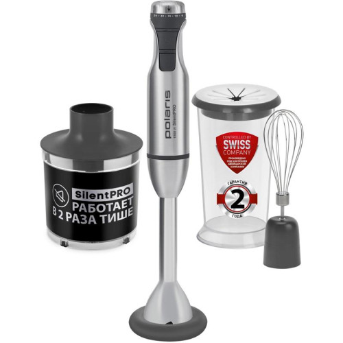 Блендер погружной Polaris PHB 1591L Silent 1500Вт нержавеющая сталь