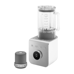 Блендер SMEG, 9 скоростей, 5 режимов, одиночный/семейный режим, пауза, импульсный режим, таймер, дисплей, цвет белый