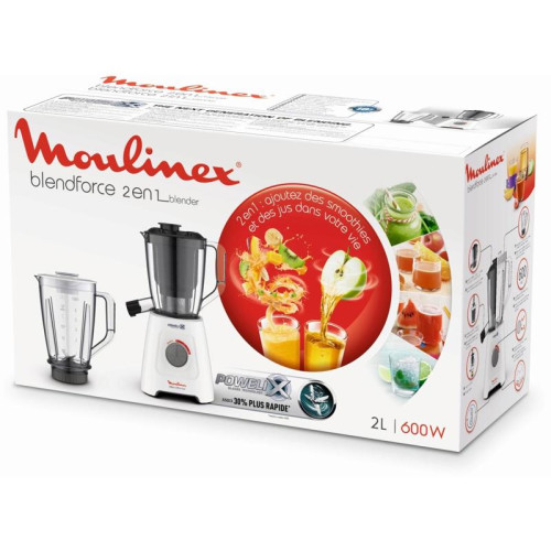 Блендер стационарный Moulinex Blendforce LM42Q110 600Вт белый