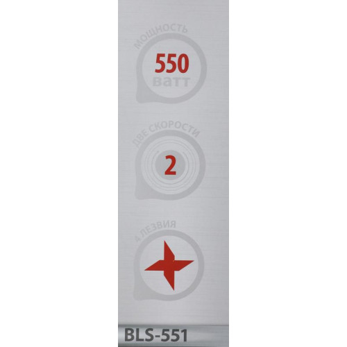 Блендер стационарный Supra BLS-551 550Вт черный