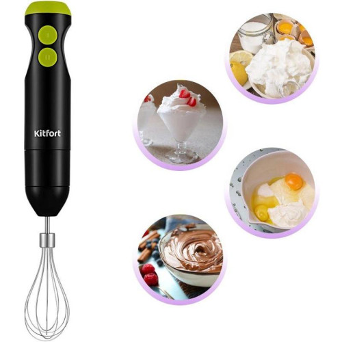 Блендер погружной Kitfort КТ-3041-2 350Вт черный/салатовый