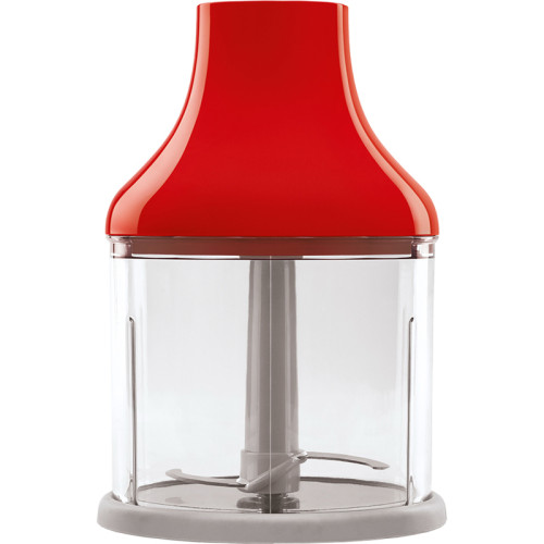 Блендер Smeg, погружной, стиль 50-х г.г, мощность 700 Вт, регулировка  скорости, функция турбо, кнопочное управление, макс. об/мин 14850, цвет красный