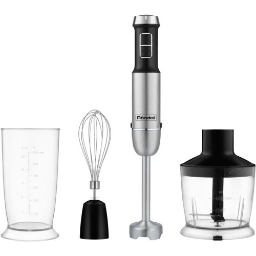 Блендер погружной Rondell RDE-1306 1200Вт черный/серебристый