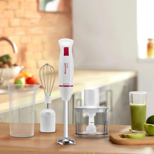 Блендер погружной Maxwell MW-1172 800Вт белый