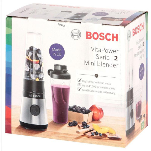 Блендер стационарный Bosch VitaPower Serie 2 MMB2111S 450Вт хром