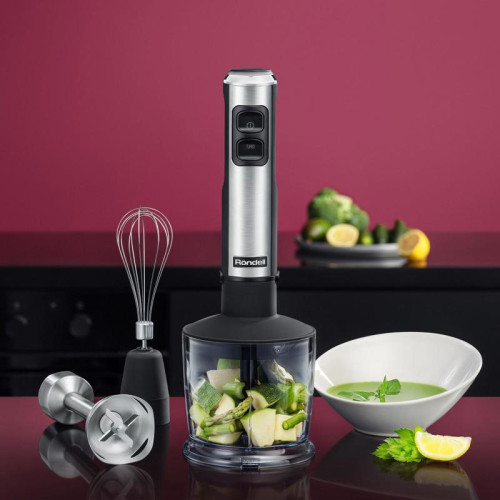Блендер погружной Rondell RDE-1300 1200Вт серебристый