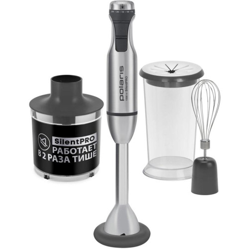 Блендер погружной Polaris PHB 1591L Silent 1500Вт нержавеющая сталь