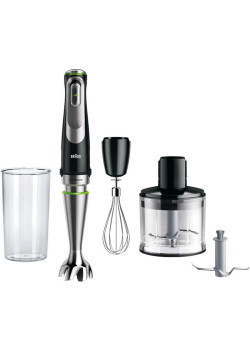 Блендер погружной Braun MQ9135XI 1200Вт черный/серебристый