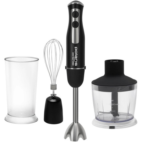 Блендер погружной Polaris PHB 1065 1000Вт черный/нержавеющая сталь