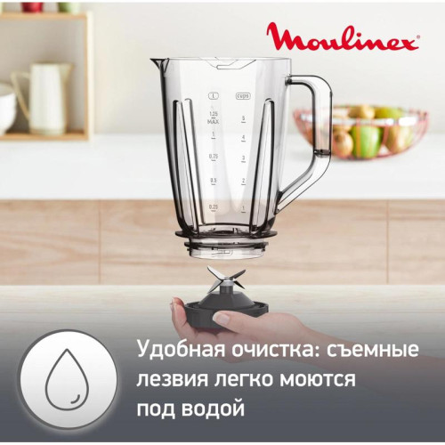 Блендер стационарный Moulinex Blendforce LM420110 600Вт белый
