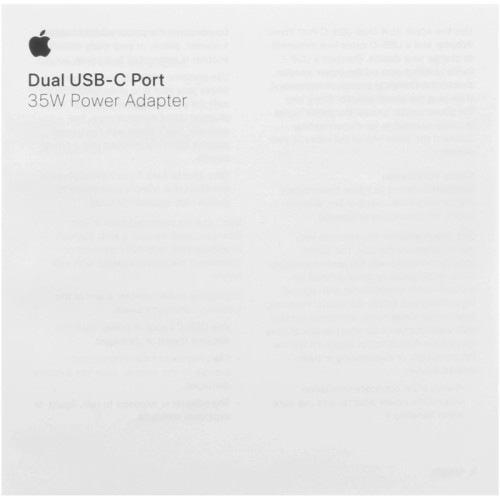 Адаптер Apple А2676 35W 2xUSB от бытовой электросети Адаптер Apple А2676 35W 2xUSB от бытовой электросети