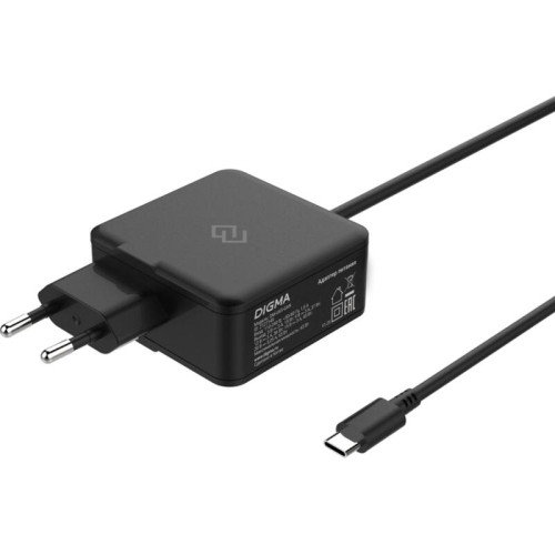 Блок питания Digma DM-U65-GAN автоматический 65W 5V-20V 3A от бытовой электросети Блок питания Digma DM-U65-GAN автоматический 65W 5V-20V 3A от бытовой электросети