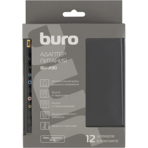 Блок питания Buro BU-A90 ручной 90W 18.5V-20V 12-коннект. 4.7A от бытовой электросети