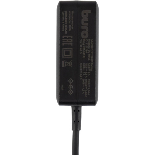 Блок питания Buro BU-M90L ручной 90W 12V-20V 9-коннект. 6A от бытовой электросети